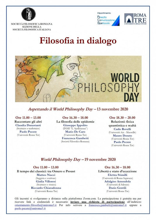 Giornata Mondiale della Filosofia 2020 - coronedilaurea.com