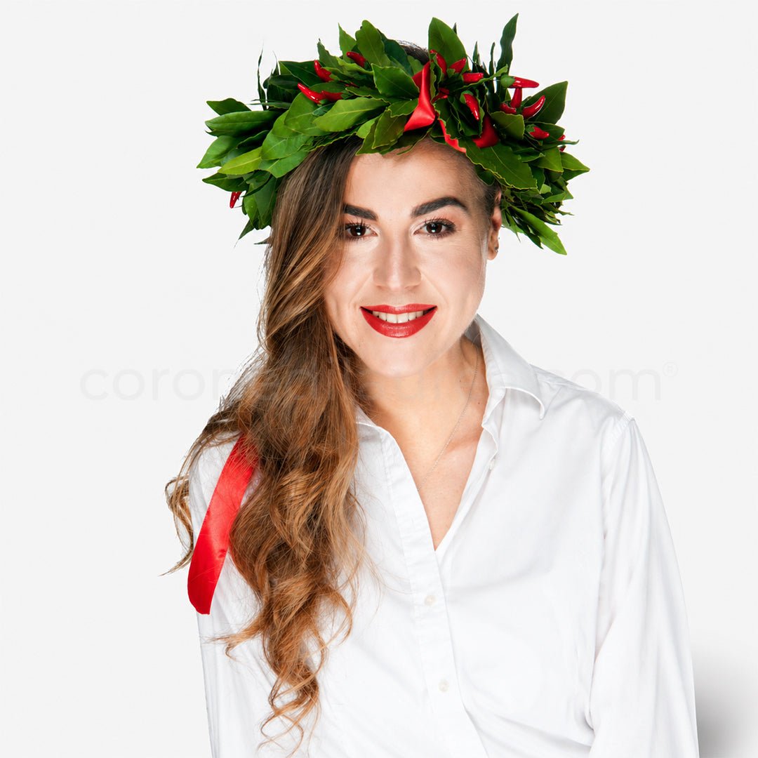 Corona Laurea Hot Luck - Coroncina di laurea con peperoncini - coronedilaurea.com