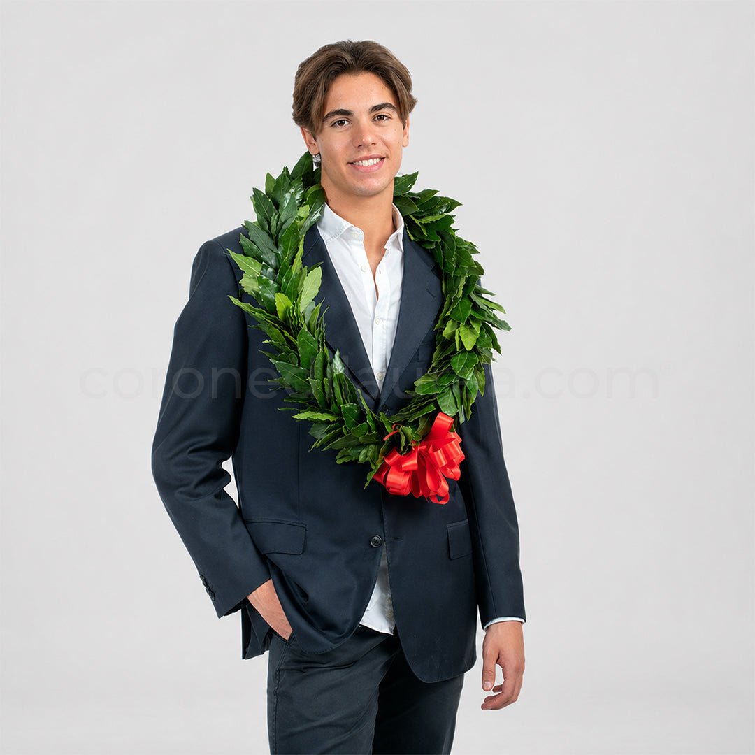 Corona laurea Magistrale - corona alloro laurea da collo - coronedilaurea.com