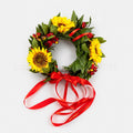 Corona laurea Sunflowers - Corona di alloro per laurea - coronedilaurea.com