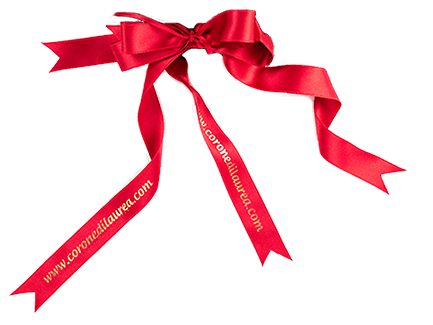 Nastri fiocco personalizzati - Gift card Corona di Laurea - coronedilaurea.com®