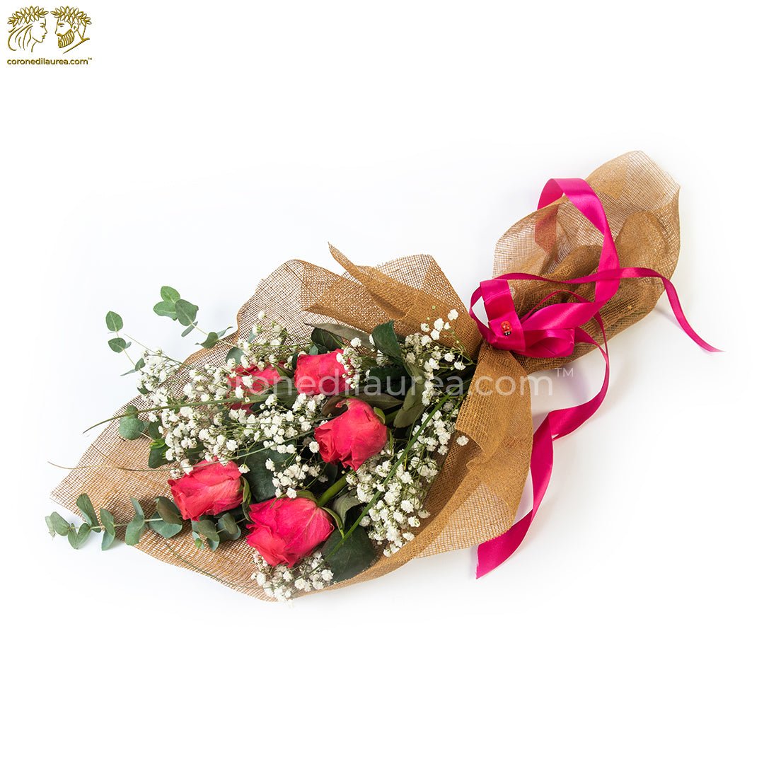 Bouquet Laurea rose fucsia - coronedilaurea.com