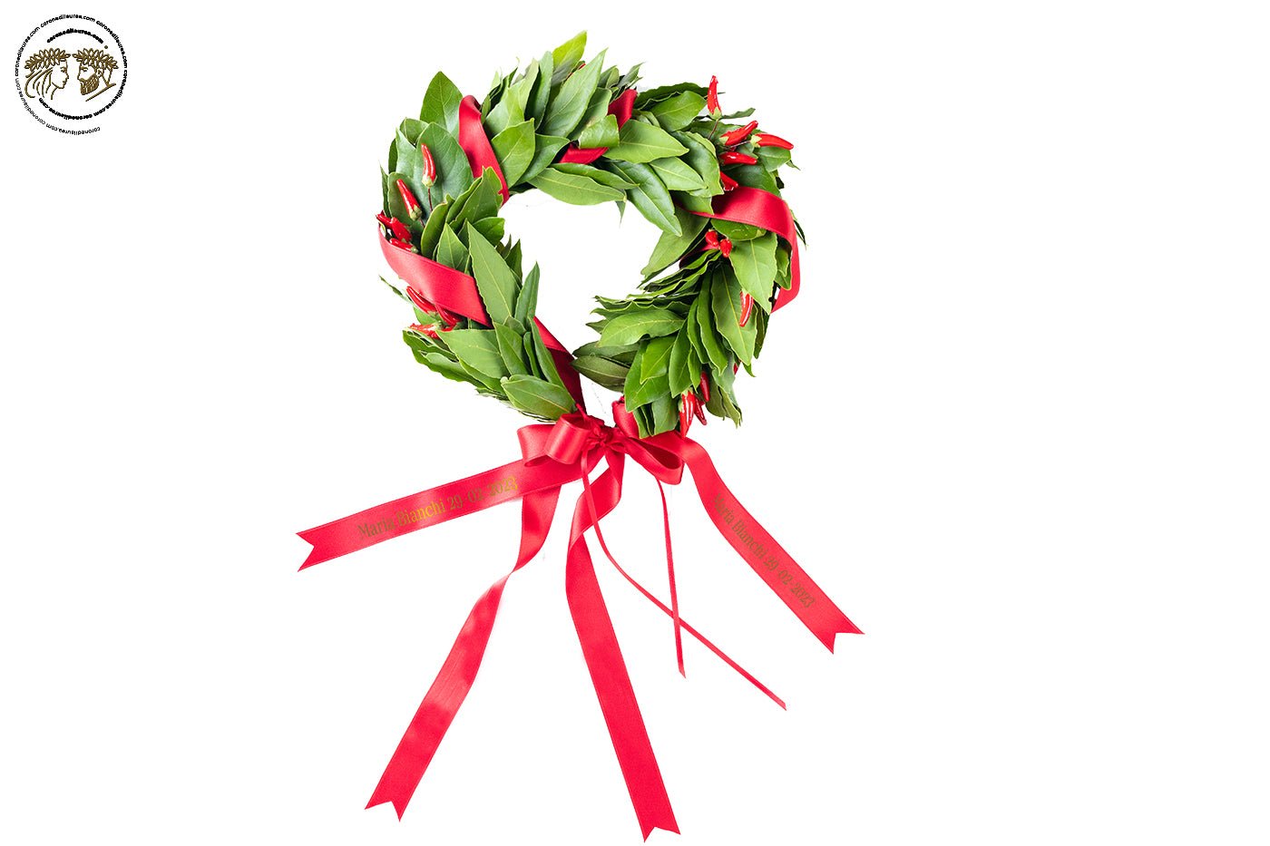 🎀 Fiocco corona di Laurea personalizzato - coronedilaurea.com